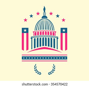 White House - detailed vector illustration