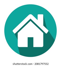 white house icon, white house flat design
