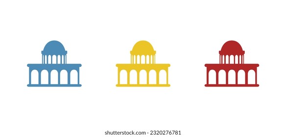 white house icon on a white background, vector illustration