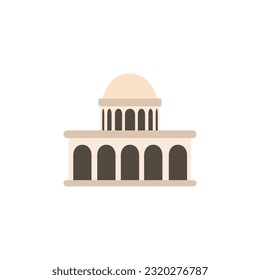 icono de la casa blanca en fondo blanco, ilustración vectorial