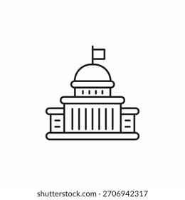Vector de signo de icono de la Casa Blanca