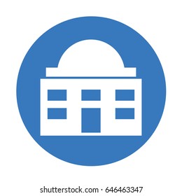 white house isolated icon