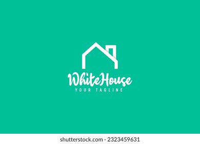 White House logo vector icon illustration