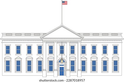 The White House, the official residence of the President of the United States