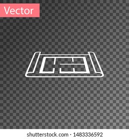 White House plan icon isolated on transparent background.  Vector Illustration