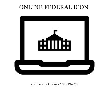 White house search icon. Editable White house search icon for web or mobile.