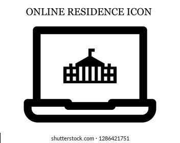 White house search icon. Editable White house search icon for web or mobile.