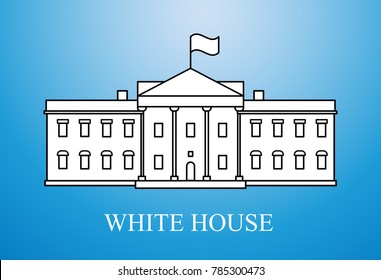 White House simple illustration