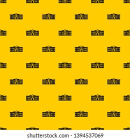 White house USA pattern seamless vector repeat geometric yellow for any design