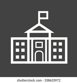 White, house, washington icon vector image. Can also be used for building and landmarks . Suitable for mobile apps, web apps and print media.
