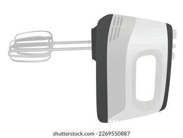 White household mixing machine. vector
