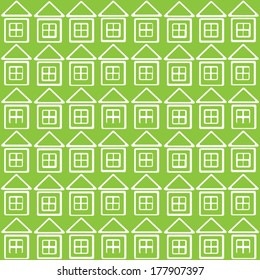 white houses icon of seamless pattern