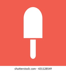 White ice-cream icon vector illustration