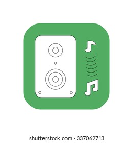 White icon column sound on Christmas and New Year