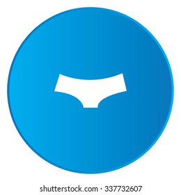 A White Icon Isolated on a Blue Button - Womens Briefs