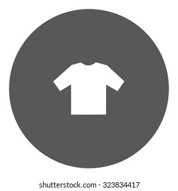A White Icon Isolated on a Grey Background - Tshirt