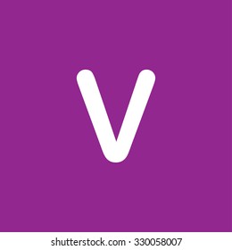 A White Icon Isolated on a Purple Background - V
