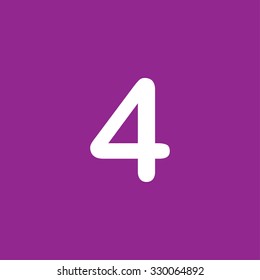 A White Icon Isolated on a Purple Background - 4