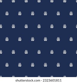 White iconic symbols on deep navy blue