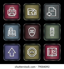 White icons on color buttons 4