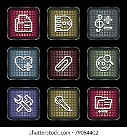 White icons on color buttons 11