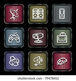 White icons on color buttons 21