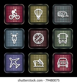 White icons on color buttons 20