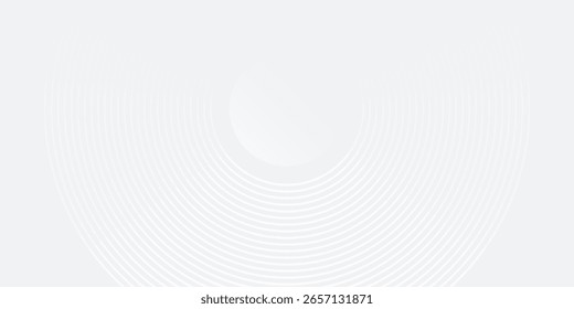 Las ilustraciones blancas geométricas abstractas de fondo se superponen en el espacio brillante con líneas efecto círculos mezcla de Vector Plantilla minimalista