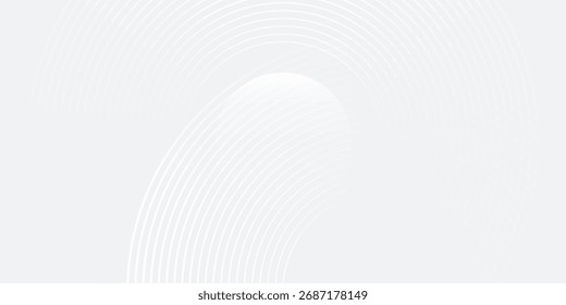 Ilustraciones blancas geométricas abstractas de fondo superponen la capa en el elemento de círculo brillante bueno