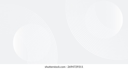 White illustrations geometric abstract background overlap layer on bright space with lines effect shape light simple art