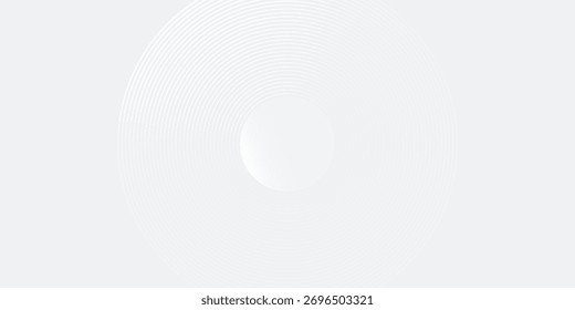 Ilustraciones blancas geométricas abstractas de fondo superponen la capa en el espacio brillante con líneas efecto círculos línea buen arte