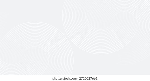 Ilustraciones blancas geométricas abstractas de fondo superponen la capa en el espacio brillante con el círculo de textura de luz neutral