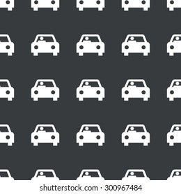 White image of car with driver repeated on black background