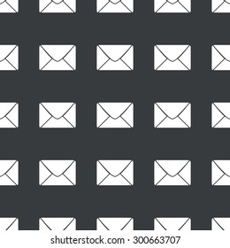 White image of envelope repeated on black background