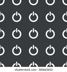 White image of power symbol repeated on black background