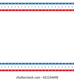 White independence day background design with US-Flag stripes. Eps 10 vector file.
