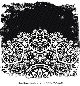 White Indian ornament