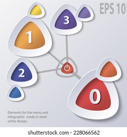 white infographics EPS 10