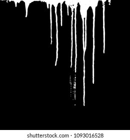 White Ink Dripping On Black Background Stock Vector (Royalty Free ...