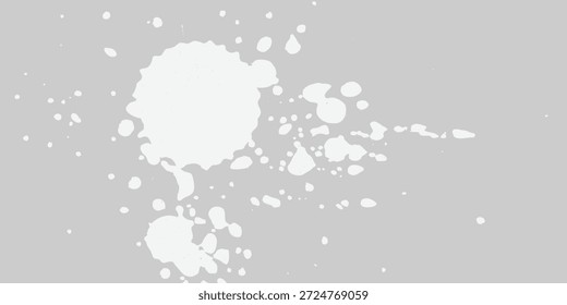Tinta Branca ou Mancha de Pintura Isolada no Plano de Fundo Cinza