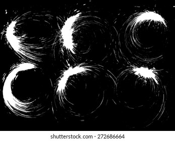 White ink splat, eps 10