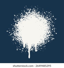 white ink splatter texture background in abstract art vector 