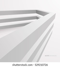 White interior with walls