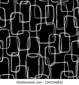 White intersecting linear shapes on a black background.
Perfect for fashion fabric design.