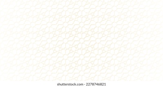 Patrón de ornamento geométrico vector de fondo islámico blanco para Ramadán Kareem Eid Mubarak Día de la Santa Celebración Musulmana