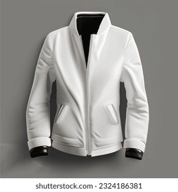 A White Jacket Mockup Design