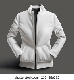 A White Jacket Mockup Design