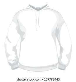 White jacket or sweater design template