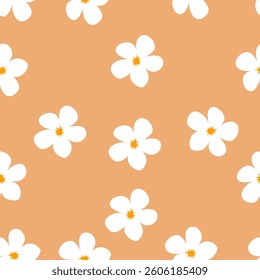White Jasmine flower pattern background