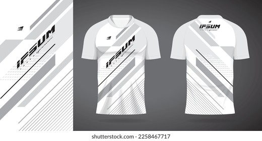 white jersey sport design template